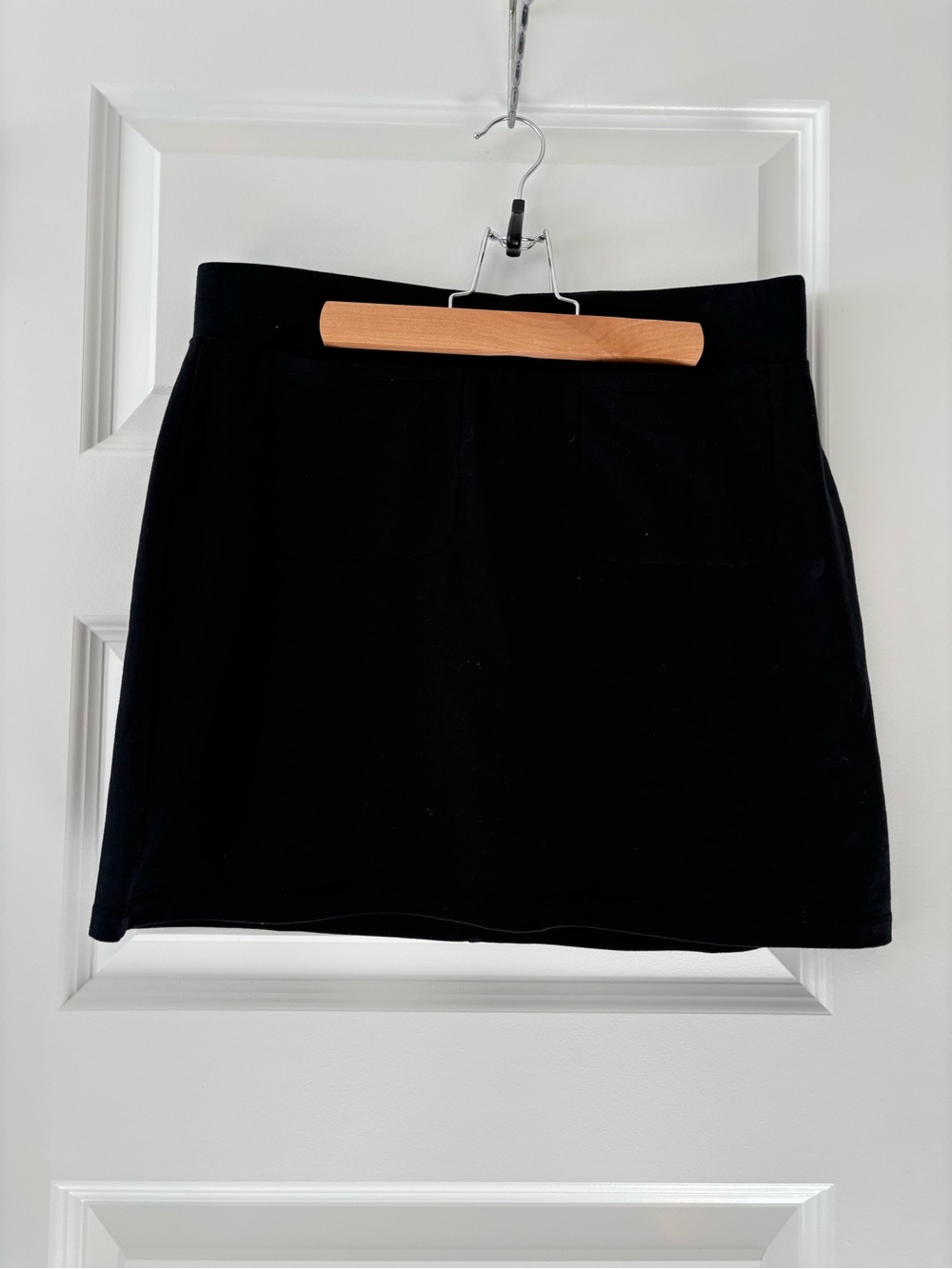 J.Jill Black Knit Mini Skirt S NWT